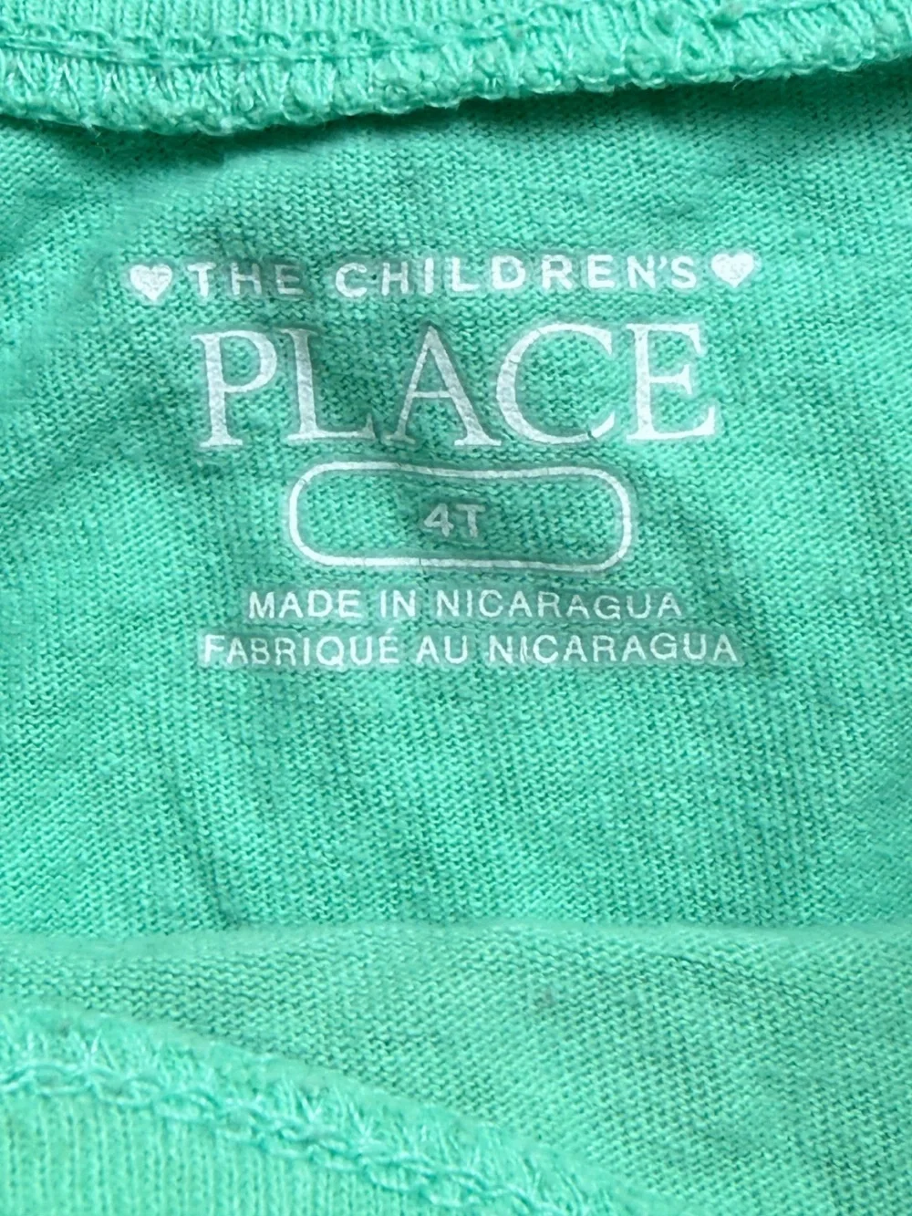 🦁 The Children's Place Mint Green Short Sleeve Lion Be Kind Tee Graphic 4T